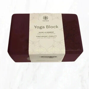 Brand New Gaiam  purple supportive latex free meditation yoga block